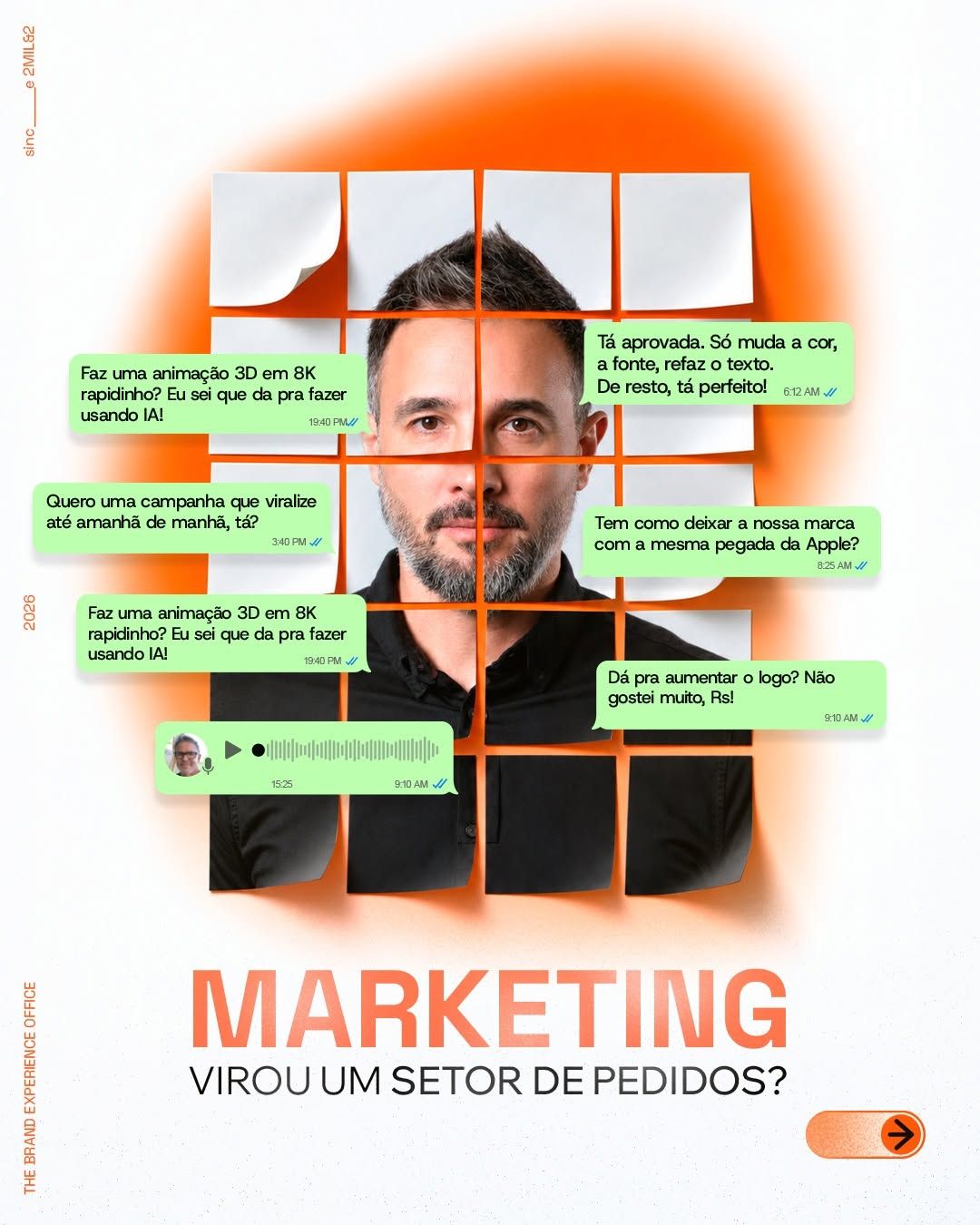 Marketing virou um setor de pedidos?